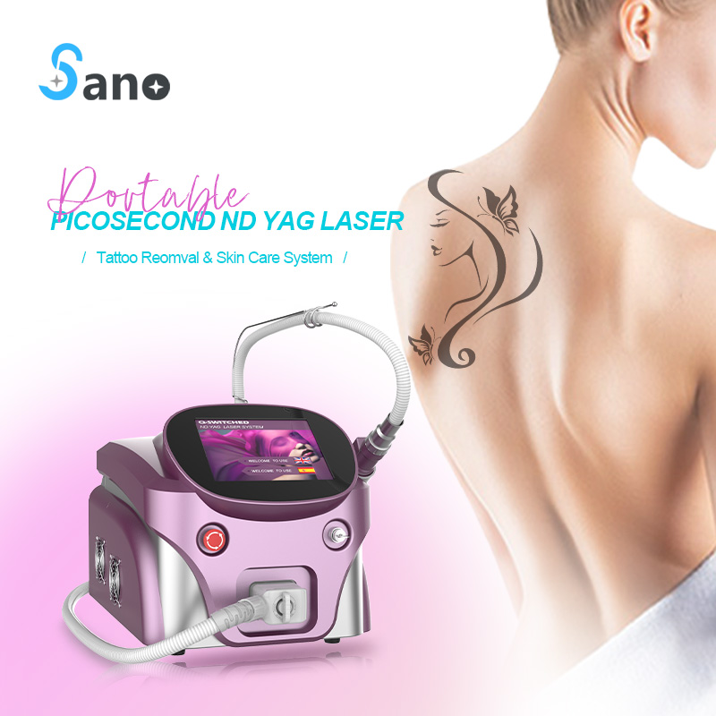 Attrezzatura medica per la rimozione del tatuaggio con laser a picosecondi